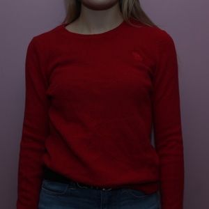 Abercrombie & Fitch Classic Red Sweater